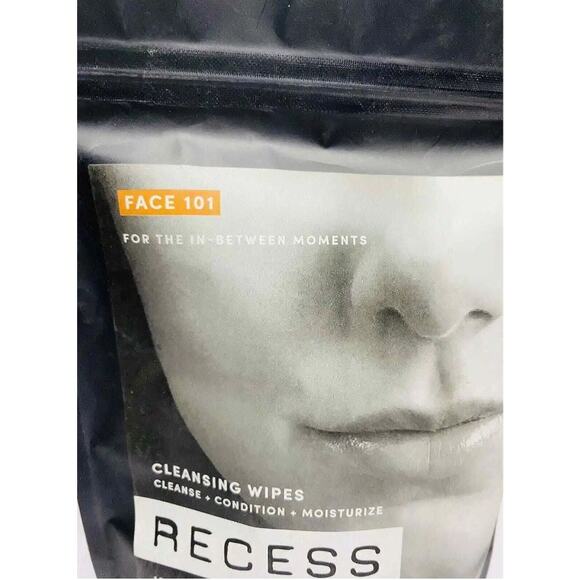 2 Packs RECESS FACE 101 Cleansing Wipes New Sealed - Picture 3 of 5